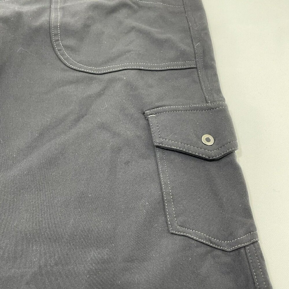 Kuhl Mova Cargo Pants Hiking Yoga Straight Women Size 6 Short Black Pocket Tie - Picture 6 of 12